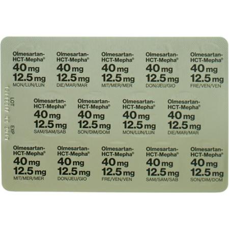Olmesartan HCT Mepha Lactab 40mg/12.5mg 98 pcs - PrimeCare Global