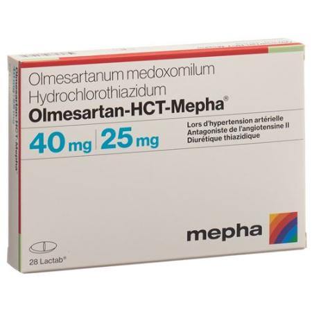 Olmesartan HCT Mepha Lactab 40mg/25mg 28 pcs - PrimeCare Global