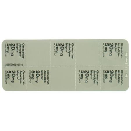 Olmesartan-Amlodipin-Mepha Lactab 20mg/5mg 28 pcs - PrimeCare Global
