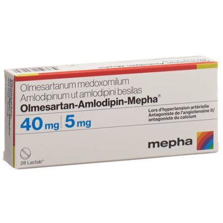 Olmesartan-Amlodipin-Mepha Lactab 40mg/5mg 28 pcs - PrimeCare Global