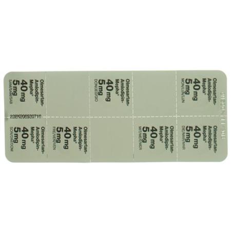 Olmesartan-Amlodipin-Mepha Lactab 40mg/5mg 98 pcs - PrimeCare Global