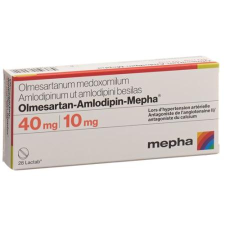 Olmesartan-Amlodipin-Mepha Lactab 40mg/10mg 28 pcs - PrimeCare Global