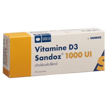 Vitamin D3 Sandoz Tabl 1000 IU 50 pcs - PrimeCare Global
