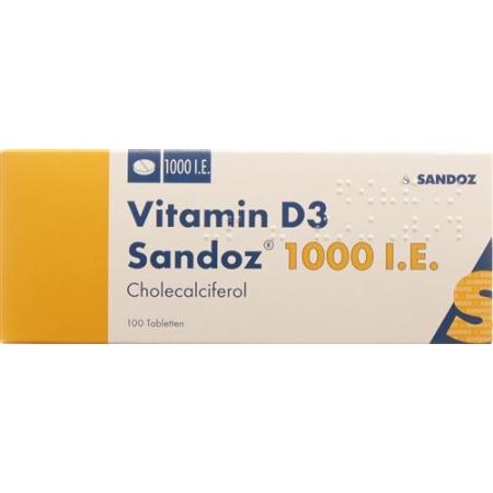 Vitamin D3 Sandoz Tabl 1000 IU 100 pcs - PrimeCare Global