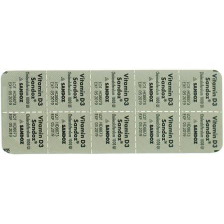 Vitamin D3 Sandoz Tabl 1000 IU 100 pcs - PrimeCare Global