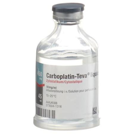 Carboplatin-Teva liquid Inf L&ouml;s 450 mg/45ml Durchstf - PrimeCare Global