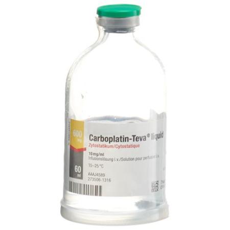 Carboplatin-Teva liquid Inf L&ouml;s 600 mg/60ml Durchstf - PrimeCare Global