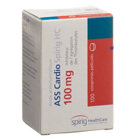 ASS Cardio Spirig HC film tabl 100 mg bottle 100 pieces - PrimeCare Global