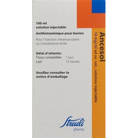 Ancesol Inj L&ouml;s 10 mg/ml ad us vet. bottle 100 ml - PrimeCare Global