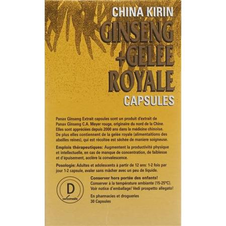 China Kirin Ginseng + Royal Jelly Caps 30 pcs - PrimeCare Global