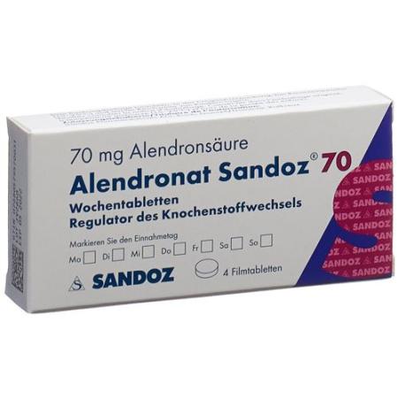 Alendronate Sandoz Filmtabl 70 mg 4 pcs - PrimeCare Global