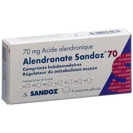 Alendronate Sandoz Filmtabl 70 mg 4 pcs - PrimeCare Global