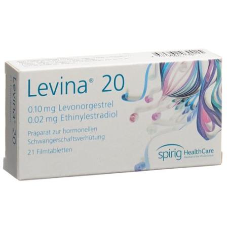 Levina 20 film tabl 21 pcs - PrimeCare Global