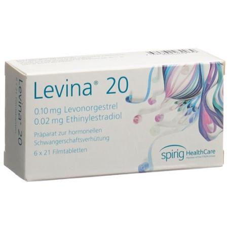 Levina 20 film tablets 6 x 21 pcs - PrimeCare Global