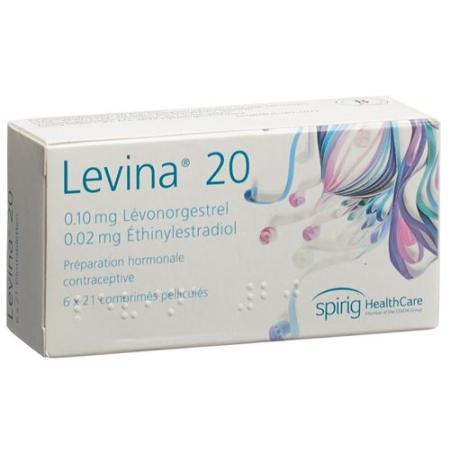 Levina 20 film tablets 6 x 21 pcs - PrimeCare Global