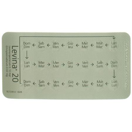 Levina 20 film tablets 6 x 21 pcs - PrimeCare Global