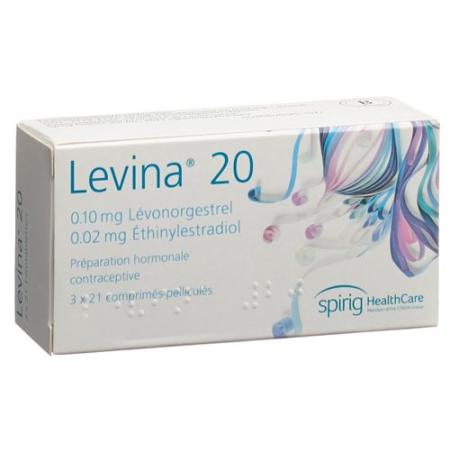 Levina 20 film tablets 3 x 21 pcs - PrimeCare Global