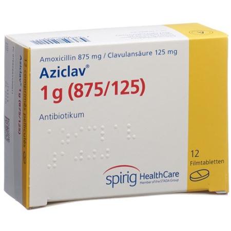 Aziclav 1 g 12 filmtablets - PrimeCare Global