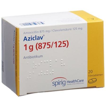 Aziclav 1 g 20 filmtablets - PrimeCare Global
