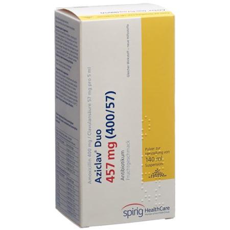Aziclav Duo Plv 457 mg zur Suspension zum Einnehmen Fl 140 ml - PrimeCare Global
