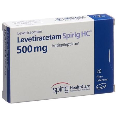 Levetiracetam Spirig HC 500 mg 20 Filmtablets - PrimeCare Global