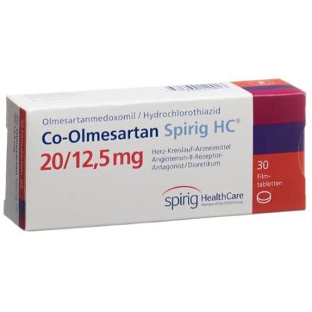 Co-Olmesartan Spirig HC 20/12.5 mg 30 Filmtabletten - PrimeCare Global