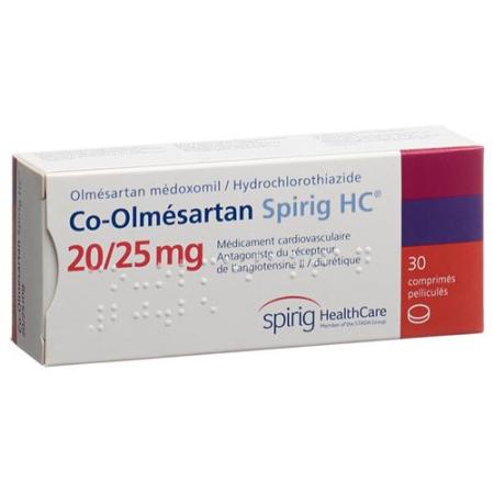 Co-Olmesartan Spirig HC 20/25 mg 30 Filmtabletten - PrimeCare Global
