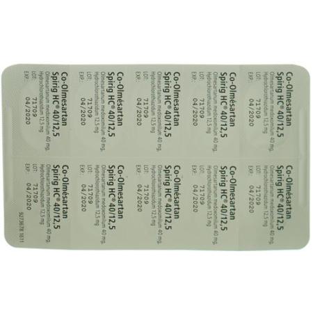 Co-olmesartan Spirig HC Filmtabl 40 mg/12.5 mg 100 pcs - PrimeCare Global