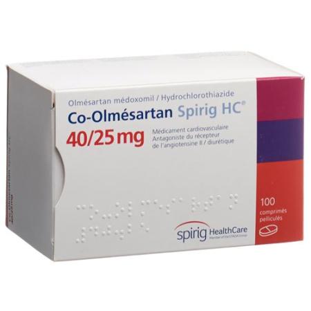 Co-olmesartan Spirig HC Filmtabl 40 mg/25 mg 100 pcs - PrimeCare Global