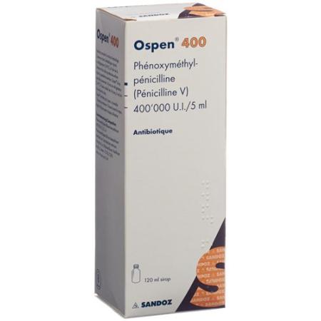 Ospen 400 syrup 400000 IU/5ml bottle 120 ml - PrimeCare Global