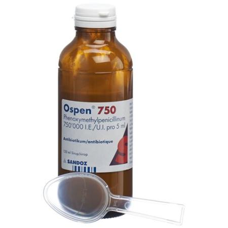 Ospen 750 syrup 750000 IU/5ml bottle 120 ml - PrimeCare Global