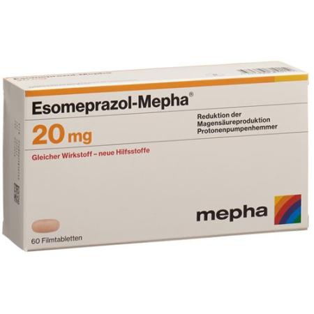 ESOMEPRAZOLE Mepha film tablets 20 mg - PrimeCare Global