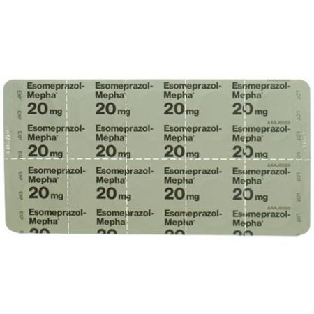 ESOMEPRAZOLE MEPHA FILMTABL 20 MG 100 PCS - PrimeCare Global