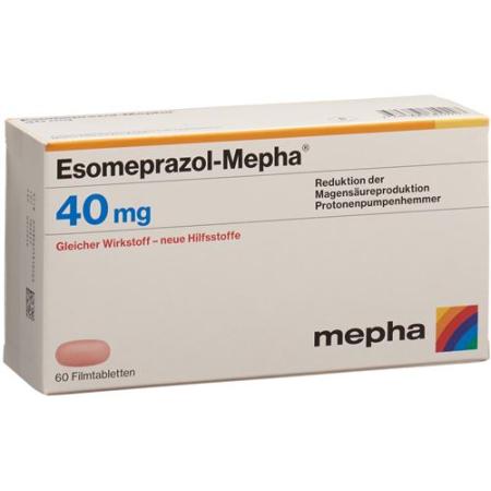 ESOMEPRAZOLE MEPHA FILMTABL 40 MG 60 PCS - PrimeCare Global