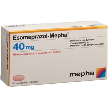 ESOMEPRAZOLE MEPHA FILMTABL 40 MG 60 PCS - PrimeCare Global