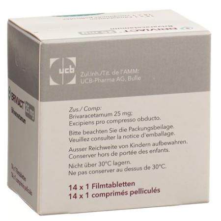 Briviact 25 mg 14 Filmtabletten - PrimeCare Global
