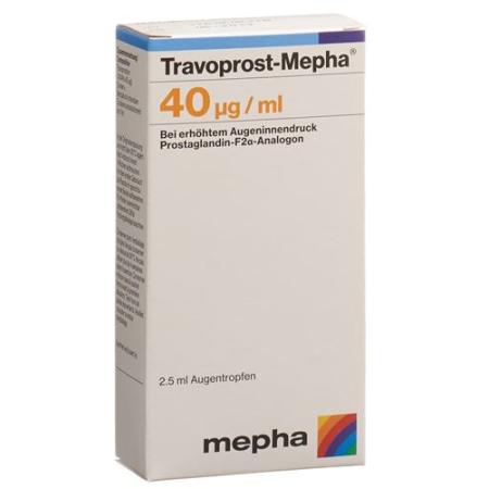 TRAVOPROST Mepha Gtt Opht 40 mcg/ml - PrimeCare Global