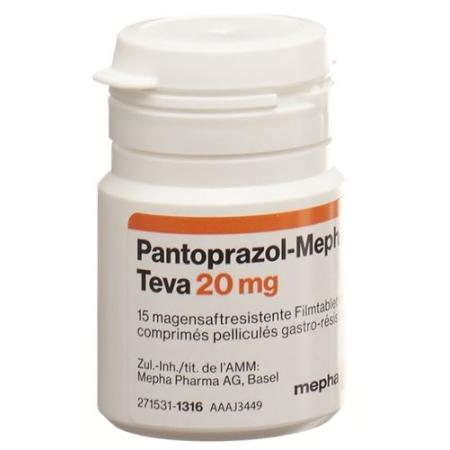 PANTOPRAZOLE Mepha Teva film tablets 20 mg - PrimeCare Global