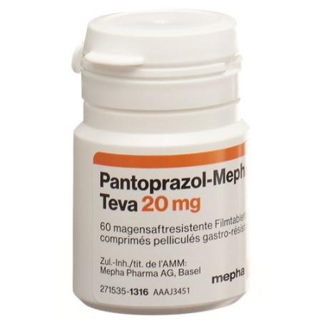 PANTOPRAZOLE MEPHA TEVA FILMTABL 20 MG DS - PrimeCare Global