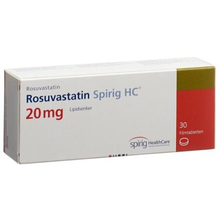 Rosuvastatin Spirig HC Filmtabl 20 mg 30 pcs - PrimeCare Global