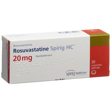 Rosuvastatin Spirig HC Filmtabl 20 mg 30 pcs - PrimeCare Global