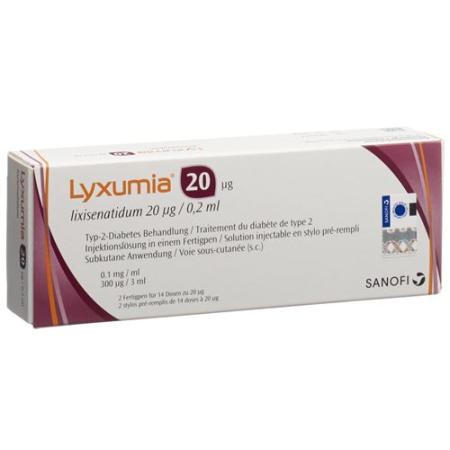 Lyxumia Inj Loes 20mcg 2 Fertpen 3ml - PrimeCare Global