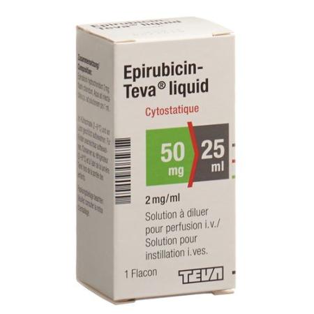 Epirubicin-Teva liquid Inj Konz 50 mg/25ml Durchstf - PrimeCare Global