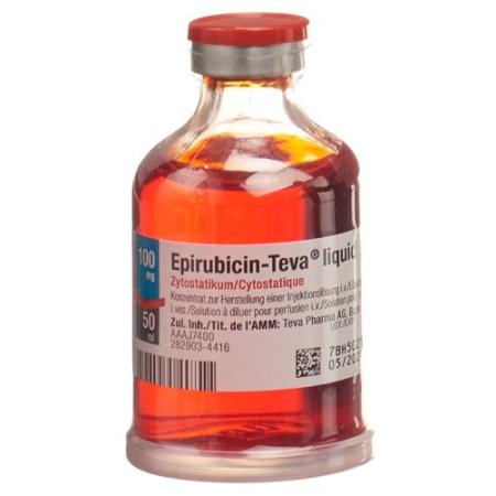Epirubicin-Teva liquid Inj Konz 100 mg/50ml Durchstf - PrimeCare Global