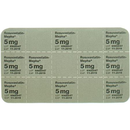 Rosuvastatin-Mepha Lactab 5 mg 30 pcs - PrimeCare Global