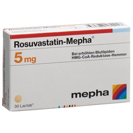 Rosuvastatin-Mepha Lactab 5 mg 100 pcs - PrimeCare Global