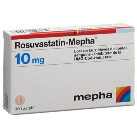 Rosuvastatin-Mepha Lactab 10 mg 30 pcs - PrimeCare Global