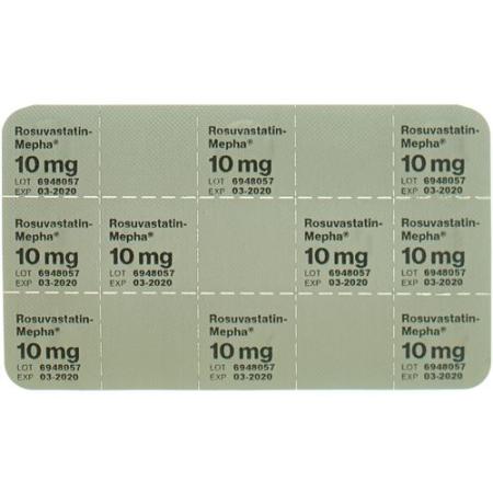 Rosuvastatin-Mepha Lactab 10 mg 30 pcs - PrimeCare Global