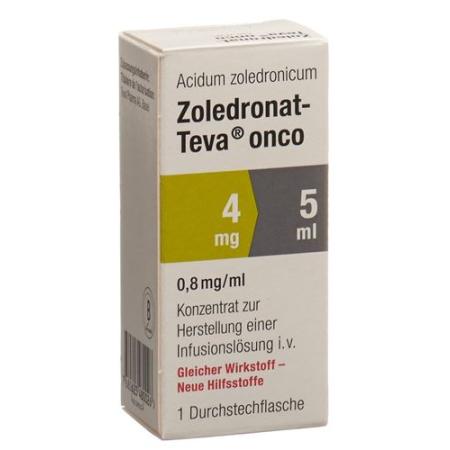 Zoledronat-Teva onco Inf Conc 4mg/5ml perf 5ml - PrimeCare Global
