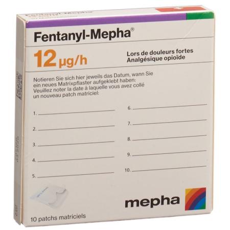 Fentanyl-Mepha Matrixpfl 12 mcg/h 10 pcs - PrimeCare Global
